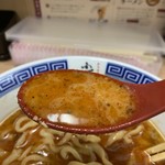 からみそラーメン ふくろう - スープ