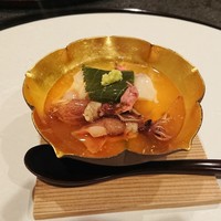 馬車道 大かわ - ホタルイカとグジの桜蒸