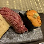 伊な勢 - 松坂牛炙り、ウニ