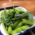 あしたば荘 - 必ずでてくる明日葉のお浸し
醤油でもマヨネーズでも良し！