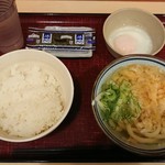 讃香製麺所 - 朝定食（温玉）¥280-