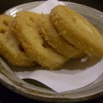 ながいん家 - れんこん揚げ。初冬やね。