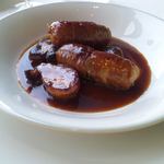 ベージュ アラン・デュカス 東京 - フォアグラ巻き