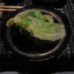 瀬里奈 - 　しゃぶしゃぶのスープで調理したレタスです。