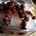 磯村屋 - 豆カンのアップ（かんてんの角を見てくらさい）