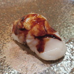 天寿し - 帆立にトロリとしたツメ