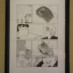 天寿し - 店内、とち先生の原画