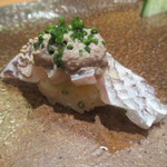 天寿し - 天然鯛と肝