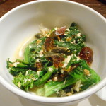 ロウホウトイ - 菜の花とピータンの和え物