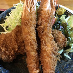 とんかつ 美味小家 - 海老&ロース