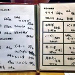 天ぷら処 こさか - 本日のおすすめ