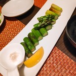 鉄板Diner JAKEN - 広島さんのアスパラ