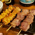 やきとん えん家 - トロテッポーとシロとタン元