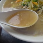Mendokoro Fujikou - 野菜あんかけの少し濁ったスープ♪