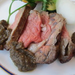 レストランル シエルブルー - ばっけ味噌ベースのソース