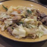 大坪屋 - 豚肉入り野菜炒め