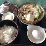 うえの食堂 - 肉鍋定食 ¥750