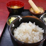 かつ廣 - 御飯。