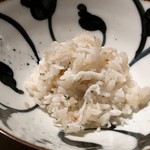 星期菜 白金 - 試作品ですがと言われましたが、ほんのりお茶の香りがしてシラスと合い美味しかったですよ。