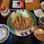 やわらかとんかつ かつ雅 - ジャンボロースかつ定食  ランチ