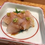 鮨 やま坊し - ヒラメとウニ