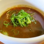 麺屋 高橋 - つけ汁のアップ