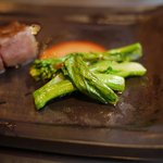 佐賀牛 季楽 銀座  - アスパラ菜～☆