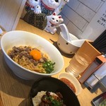 麺屋一燈 - 牛脂そば＋カス丼