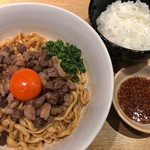 麺屋一燈 - 牛脂そば＋小ライス