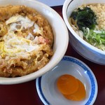 山田うどん食堂 - かき揚げ丼セット