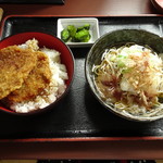 Fukuiya - ミニヒレカツ丼とミニおろしそば