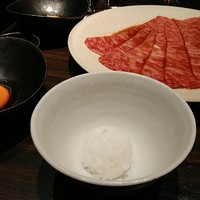 焼肉うしごろ 銀座並木通り店 - サーロインすき焼き