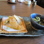 風と野の紀行 - 天ぷらと茶そば