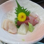 海鮮､定食､天ぷらと酒 舟源 - 美味しいお刺身です