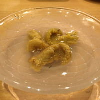 小判寿司 棚倉 - 紫雲丹のおつまみ。