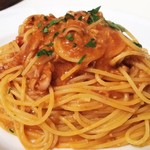 カロッツァ - スパゲッティ（ヤリイカのトマトソース）