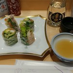 Tokyo Sushi Roll IYAMA - ちょい呑みセットの１例
