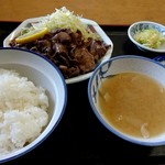 ハシモト食堂 - タンハツ炒め定食　750円