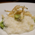アコンプリ - 白魚空豆リゾット