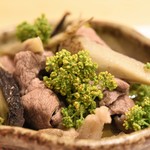 勢麟 - 猪とごぼう花山椒添え