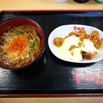 大衆食堂 半田屋 - かけそばと鳥天タルタル