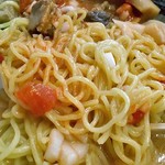 郷麺 けん軒 - アマトリチャーナ風みそ（大盛り）