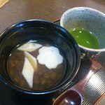 うどん処 杉 - 【2011年11月】うどんぜんざい（冷デザート）＠180円。