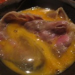 米澤牛DINING べこや - 玉子を浸けて