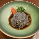 藤のや - お通しの、どろめ