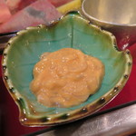 吉乃寿司 - 烏賊の塩辛　こちらも大将から