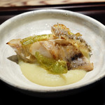 銀座ふじやま - アマダイ、春キャベツのソース