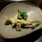 銀座ふじやま - タケノコ、たらの芽てんぷら、木の芽味噌