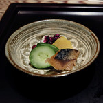 銀座ふじやま - 鯖へしこ、お新香