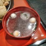 ふじやからあげ - みそ汁